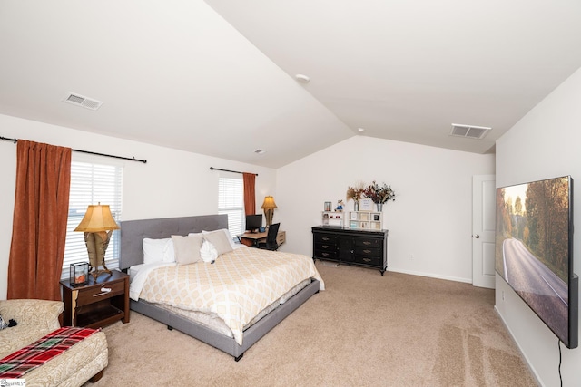 912 Brynderwen Pl, Lyman, SC 29365 - bedroom featuring lofted ceiling, light colored carpet, and baseboards