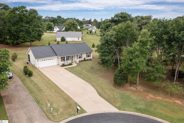 410 Garden Gate Ct, Duncan, SC 29334 - view from above of property with a tree filled landscape