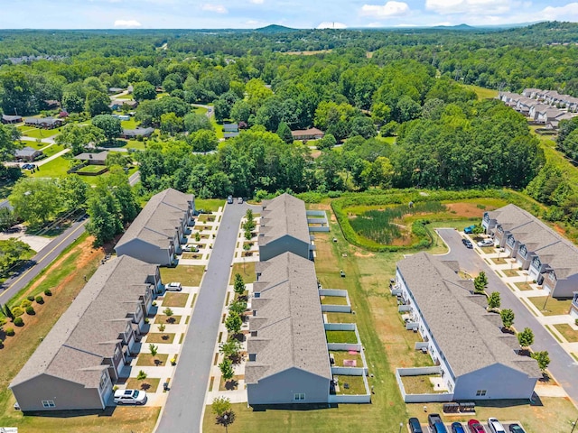 116 Southridge Ct, Easley, SC 29642 - aerial perspective of suburban area featuring a heavily wooded area