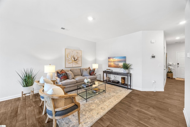 116 Southridge Ct, Easley, SC 29642 - living room with baseboards, wood finished floors, and recessed lighting