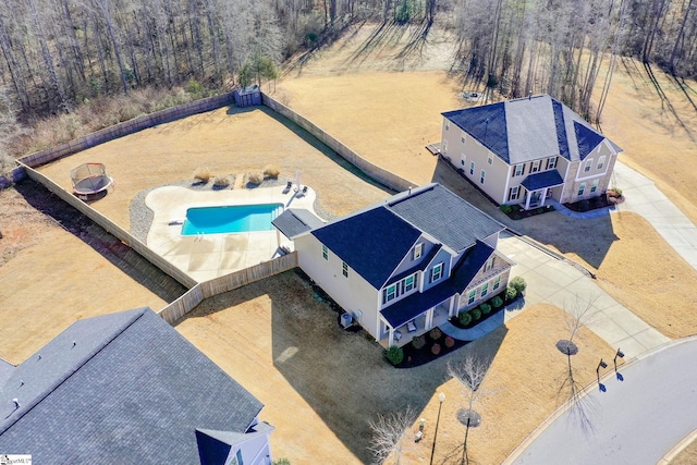 352 Avendell Dr, Easley, SC 29642 - aerial view of property and surrounding area with a pool area