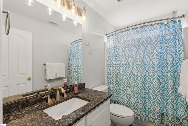 105 Franklin Meadow Way, Greer, SC 29651 - full bathroom featuring toilet, vanity, and curtained shower