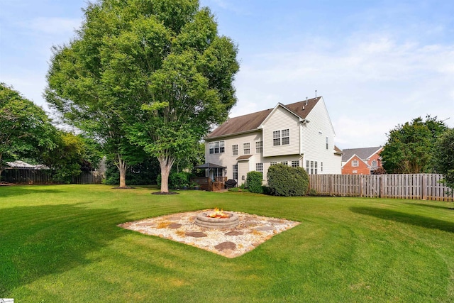 105 Franklin Meadow Way, Greer, SC 29651 - view of yard with a fire pit
