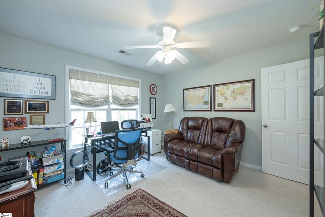 29 River Birch Way, Greer, SC 29650 - office space with ceiling fan and carpet flooring