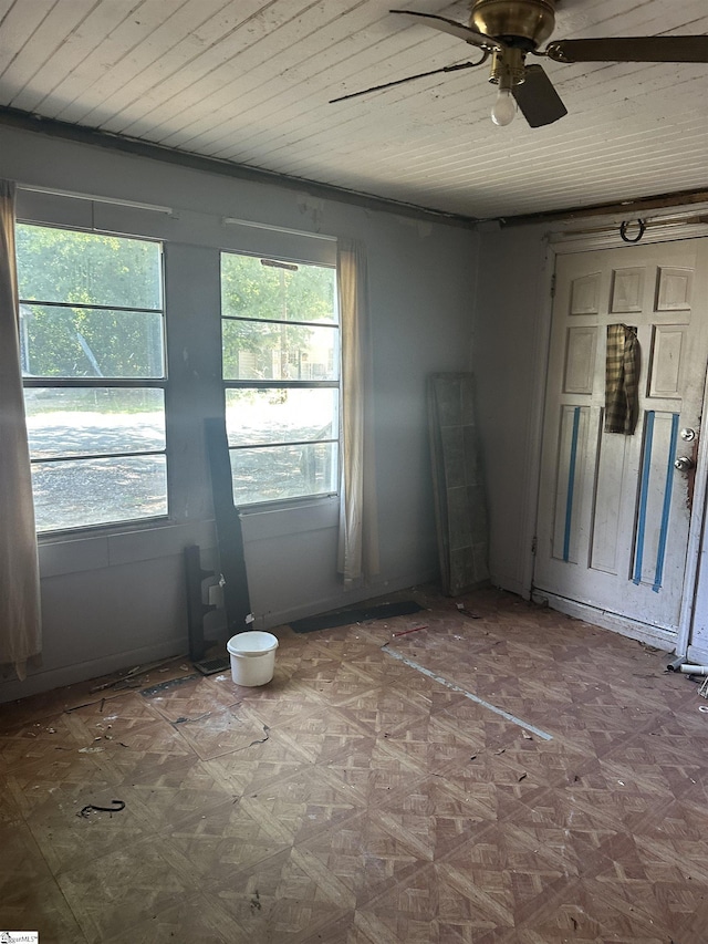 109 Jones St, Anderson, SC 29625 - empty room featuring ceiling fan and wood ceiling