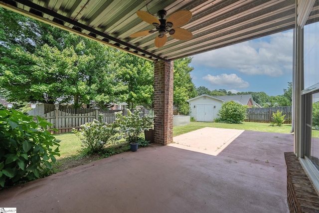 14 Saint Thomas Ct, Greer, SC 29651 - view of patio / terrace featuring ceiling fan