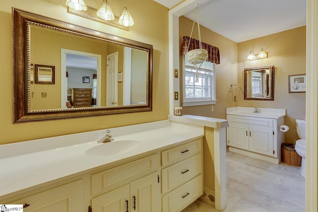 101 N Lady Slipper Ln, Greer, SC 29650 - bathroom with toilet and vanity