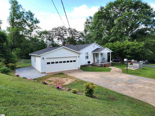 1104 Robert P Jeanes Rd, Easley, SC 29640 - view of front of property with a porch and a garage