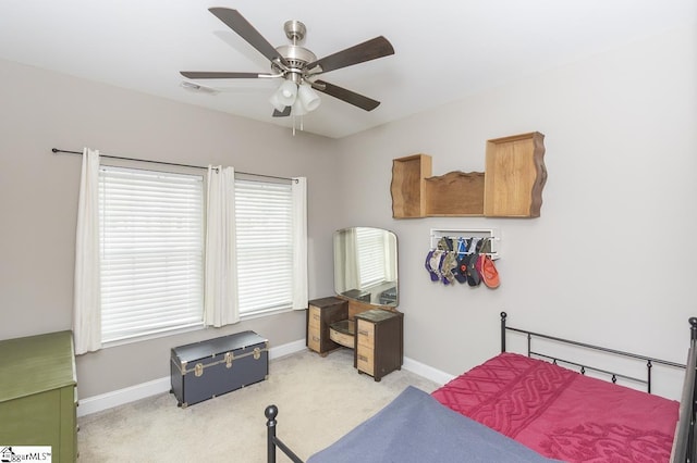317 Saluda St, Belton, SC 29627 - bedroom featuring carpet, baseboards, and a ceiling fan