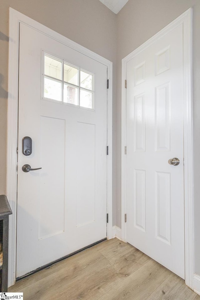 317 Saluda St, Belton, SC 29627 - entryway with light wood-type flooring
