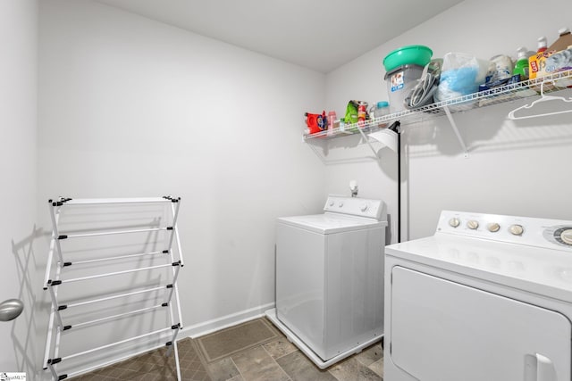 206 Bonifay Dr, Fountain Inn, SC 29644 - washroom featuring washing machine and dryer and baseboards