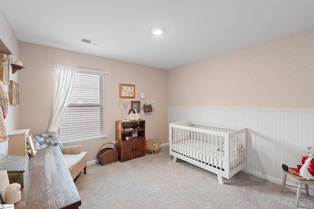 206 Bonifay Dr, Fountain Inn, SC 29644 - bedroom featuring carpet, wainscoting, and baseboards