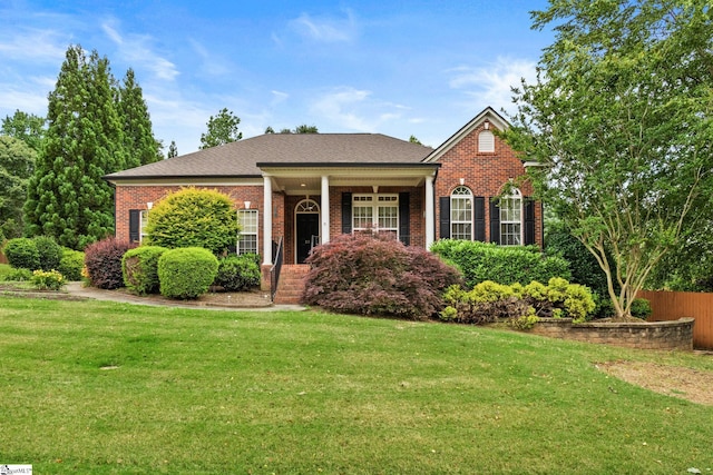 27 Grossmont Dr, Fountain Inn, SC 28644 - view of front of house with brick siding and a porch