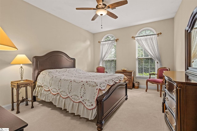 27 Grossmont Dr, Fountain Inn, SC 28644 - bedroom featuring light colored carpet, baseboards, and a ceiling fan