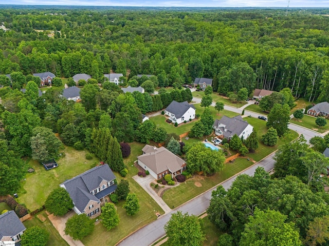 27 Grossmont Dr, Fountain Inn, SC 28644 - aerial overview of property's location featuring a forest and nearby suburban area