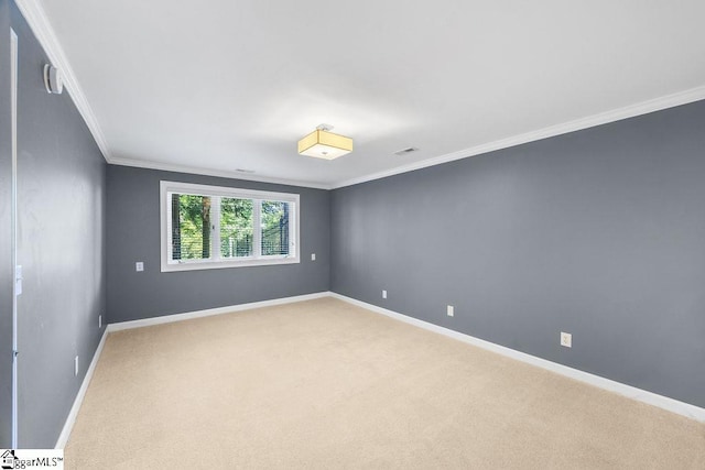 511 Shorecrest Dr, Clemson, SC 29631 - spare room with crown molding, carpet flooring, baseboards, and a smoke detector