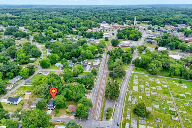 101 Poplar Ave, Belton, SC 29627 - aerial view of property and surrounding area featuring a heavily wooded area