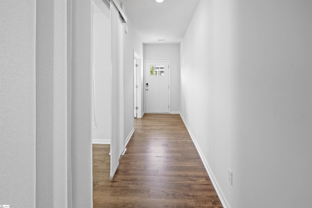 1072 Longstone Way, Spartanburg, SC 29306 - hallway with dark wood-type flooring and baseboards