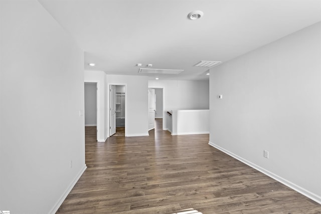 1072 Longstone Way, Spartanburg, SC 29306 - spare room featuring attic access, dark wood-style floors, baseboards, and recessed lighting