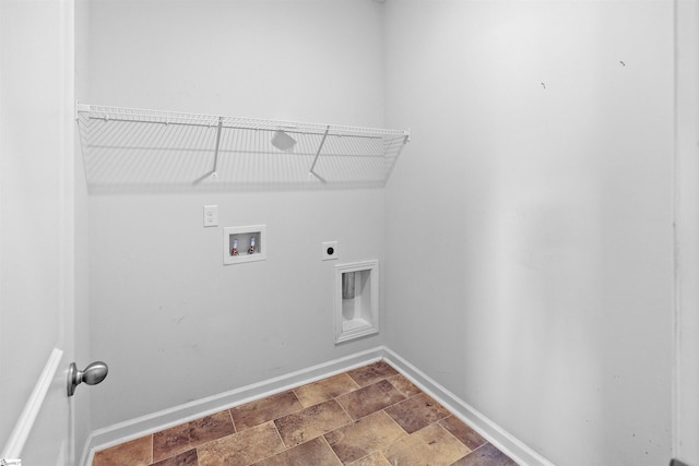 1072 Longstone Way, Spartanburg, SC 29306 - washroom featuring electric dryer hookup, baseboards, washer hookup, and stone finish floors