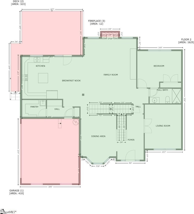 67 Devonhall Way, Taylors, SC 29687 - floor plan / room layout