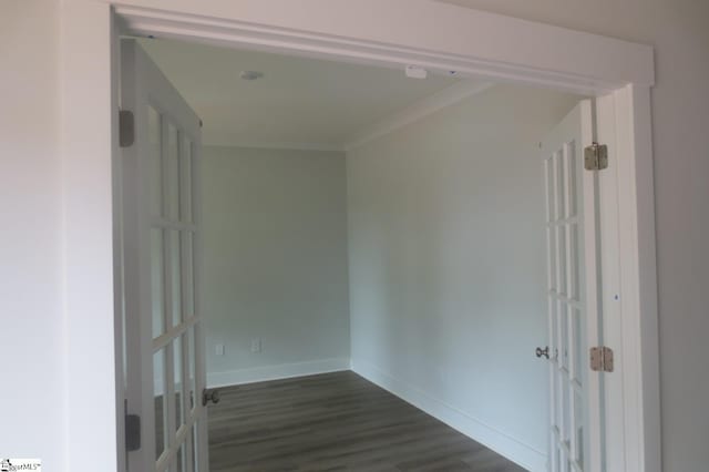 3140 Midway Rd Lot 97, Anderson, SC 29621 - hallway featuring dark wood-style flooring and crown molding