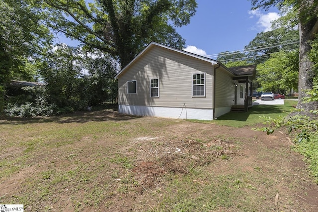 1008 Tribble St, Anderson, SC 29625 - view of side of property with a yard