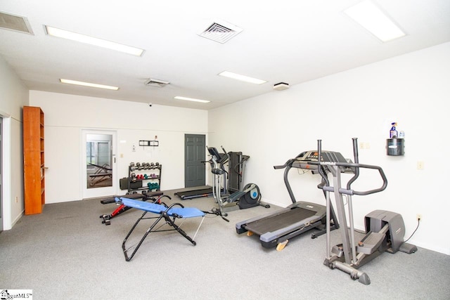 1507 Northlake Dr, Anderson, SC 29625 - exercise room featuring carpet flooring