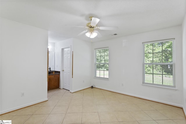 103 Berry Ct, Belton, SC 29627 - spare room with baseboards and ceiling fan