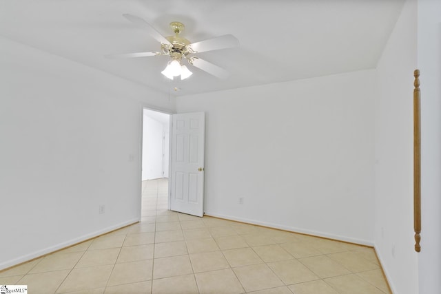 103 Berry Ct, Belton, SC 29627 - empty room with baseboards, a ceiling fan, and light tile patterned floors