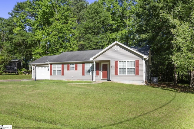 103 Berry Ct, Belton, SC 29627 - ranch-style house with an attached garage and a front yard