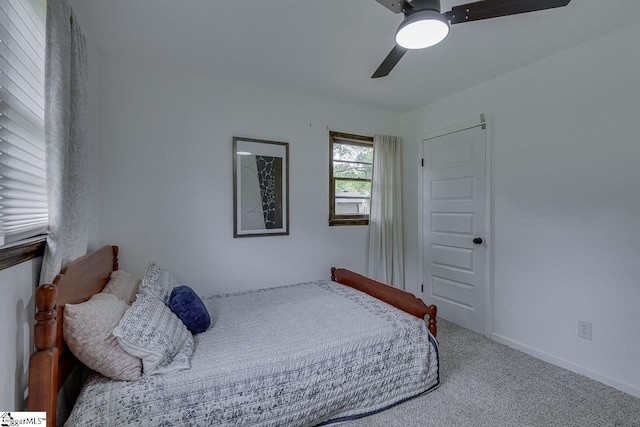 145 Rosewood Cir, Duncan, SC 29334 - bedroom with carpet floors, a ceiling fan, and baseboards