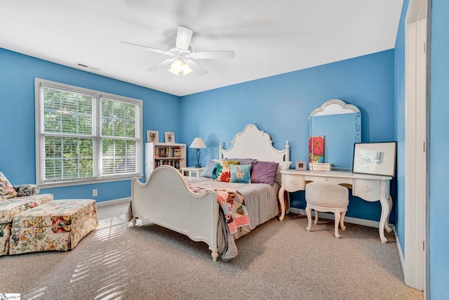 8 Knob Creek Ct, Greer, SC 29651 - bedroom featuring carpet, baseboards, and ceiling fan