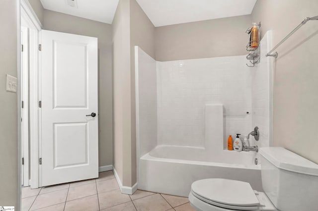 8 Knob Creek Ct, Greer, SC 29651 - full bathroom with toilet, tile patterned floors, shower / washtub combination, and baseboards