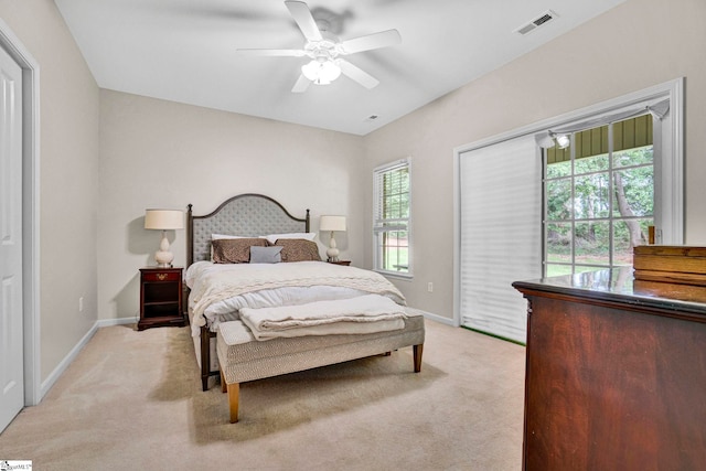8 Knob Creek Ct, Greer, SC 29651 - bedroom with light colored carpet, baseboards, and access to exterior