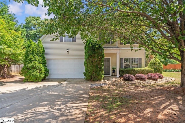 3 Clifford Ct, Simpsonville, SC 29681 - obstructed view of property featuring concrete driveway and a garage