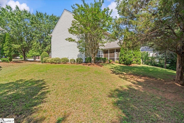 3 Clifford Ct, Simpsonville, SC 29681 - view of grassy yard featuring a sunroom