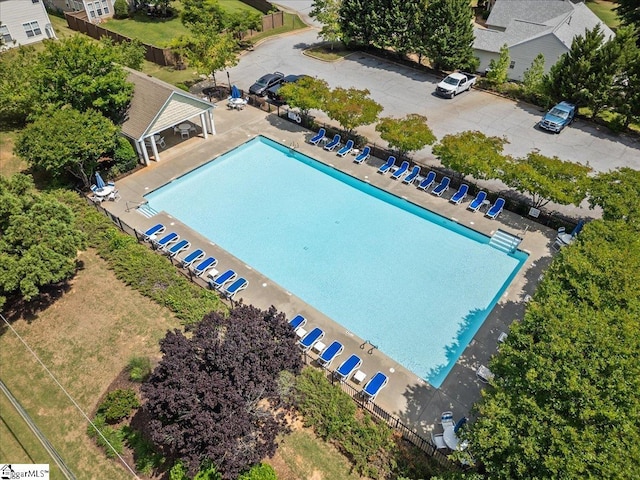 3 Clifford Ct, Simpsonville, SC 29681 - bird's eye view of a pool area