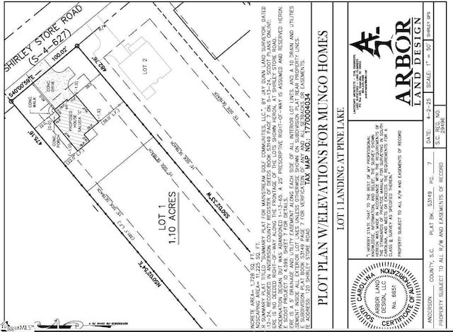 120 Shirley Store Rd Lot 3001, Anderson, SC 29621 - map / location