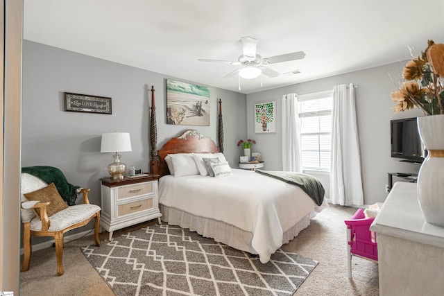 111 Crisp Cameo Ct, Greer, SC 29651 - carpeted bedroom featuring ceiling fan