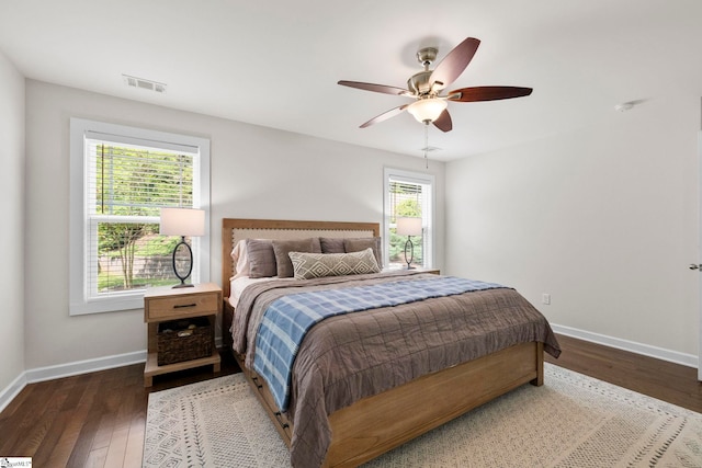 26 Briarcliff Dr, Greenville, SC 29607 - bedroom with baseboards, wood finished floors, and a ceiling fan