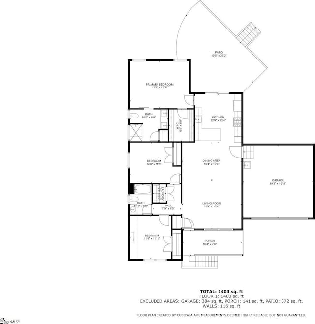 26 Briarcliff Dr, Greenville, SC 29607 - floor plan / room layout