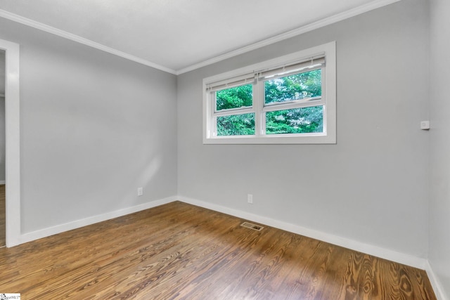 103 Cumbahee Trl, Greenville, SC 29611 - empty room with baseboards, wood finished floors, and ornamental molding