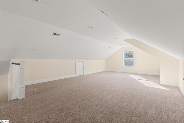 183 Wittmore Ln, Cleveland, SC 29635 - bonus room featuring carpet floors, lofted ceiling, and baseboards