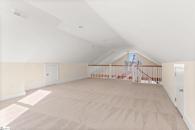 183 Wittmore Ln, Cleveland, SC 29635 - bonus room featuring carpet, vaulted ceiling, and baseboards