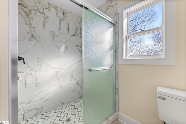 183 Wittmore Ln, Cleveland, SC 29635 - full bath with a marble finish shower and toilet