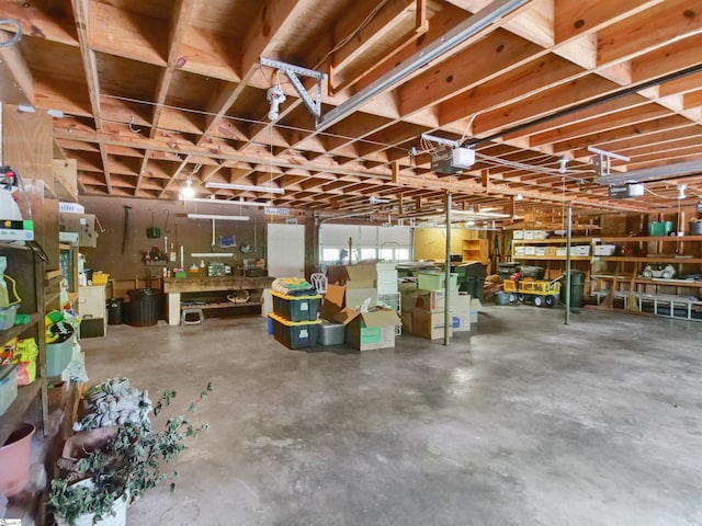 117 Montgomery Dr, Spartanburg, SC 29302 - garage featuring a workshop area and a garage door opener