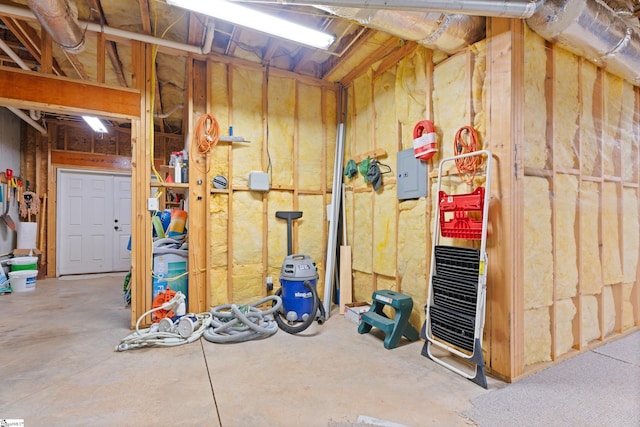 404 N Tidewater Trl, Inman, SC 29349 - unfinished below grade area with electric panel