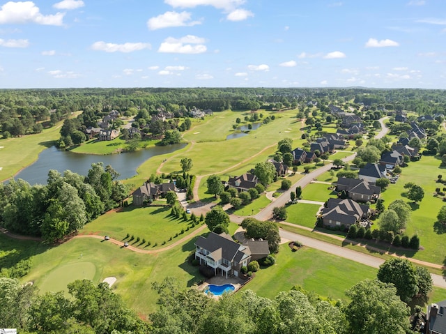 404 N Tidewater Trl, Inman, SC 29349 - aerial view of residential area with a nearby body of water and a golf club