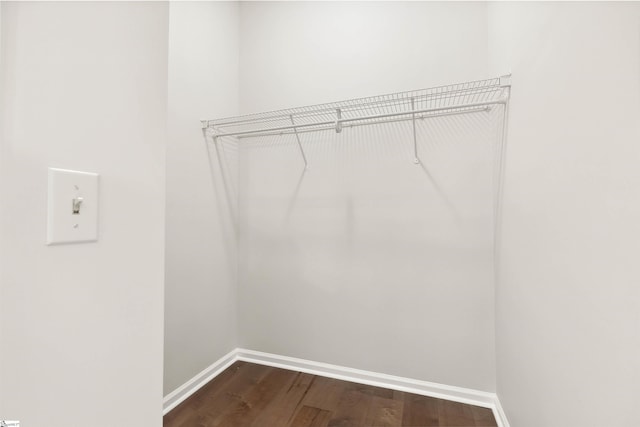 1316 E S 6th St, Seneca, SC 29678 - washroom featuring baseboards and dark wood-style floors